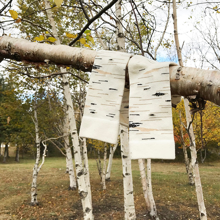 MADE IN USA birch bark socks by THIS NIGHT